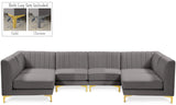 Alina Velvet Modular Sectional Sofa – Elegant Deep Channel Tufting, Custom Configurations & Comfort