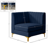 Alina Modular Corner Chair - Stylish Contemporary Design with Deep Channel Tufting for Comfort