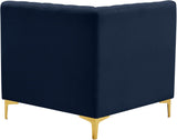 Alina Modular Corner Chair - Stylish Contemporary Design with Deep Channel Tufting for Comfort