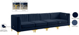 Alina Velvet Modular Sofa – Luxurious Deep Channel Tufting, Customizable Design for Modern Living Spaces