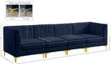 Alina Velvet Modular Sofa – Luxurious Deep Channel Tufting, Customizable Design for Modern Living Spaces