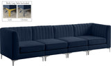 Alina Velvet Modular Sofa – Luxurious Deep Channel Tufting, Customizable Design for Modern Living Spaces