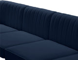 Alina Velvet Modular Sofa – Luxurious Deep Channel Tufting, Customizable Design for Modern Living Spaces