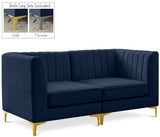 Alina Velvet Modular Sofa – Luxurious Deep Channel Tufting, Customizable Design for Modern Living Spaces