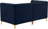 Alina Velvet Modular Sofa – Luxurious Deep Channel Tufting, Customizable Design for Modern Living Spaces