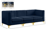 Alina Velvet Modular Sofa – Luxurious Deep Channel Tufting, Customizable Design for Modern Living Spaces