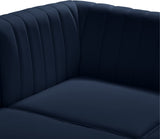 Alina Velvet Modular Sofa – Luxurious Deep Channel Tufting, Customizable Design for Modern Living Spaces