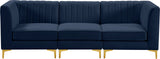 Alina Velvet Modular Sofa – Luxurious Deep Channel Tufting, Customizable Design for Modern Living Spaces