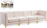 Alina Velvet Modular Sectional Sofa - Luxurious Black Upholstery with Deep Tufting & Custom Configurations