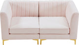 Alina Velvet Modular Sectional Sofa - Luxurious Black Upholstery with Deep Tufting & Custom Configurations