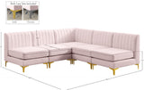 Alina Velvet Modular Sectional Sofa - Luxurious Black Upholstery with Deep Tufting & Custom Configurations