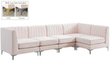 Alina Velvet Modular Sectional Sofa - Luxurious Black Upholstery with Deep Tufting & Custom Configurations