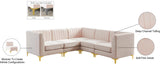 Alina Velvet Modular Sectional Sofa - Luxurious Black Upholstery with Deep Tufting & Custom Configurations