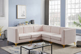 Alina Velvet Modular Sectional Sofa - Luxurious Black Upholstery with Deep Tufting & Custom Configurations