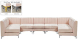 Alina Velvet Modular Sectional Sofa - Luxurious Black Upholstery with Deep Tufting & Custom Configurations