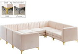 Alina Velvet Modular Sectional Sofa - Luxurious Black Upholstery with Deep Tufting & Custom Configurations