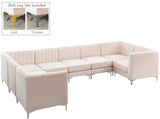 Alina Velvet Modular Sectional Sofa - Luxurious Black Upholstery with Deep Tufting & Custom Configurations