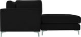 Julia Velvet Modular Sectional Sofa - Cozy Contemporary Design with Gold & Chrome Legs, Versatile Comfort