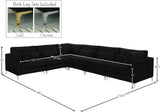 Julia Velvet Modular Sectional Sofa - Cozy Contemporary Design with Gold & Chrome Legs, Versatile Comfort