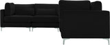 Julia Velvet Modular Sectional Sofa - Cozy Contemporary Design with Gold & Chrome Legs, Versatile Comfort