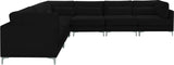 Julia Velvet Modular Sectional Sofa - Cozy Contemporary Design with Gold & Chrome Legs, Versatile Comfort