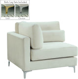 Julia Modular Corner Chair - Cozy Velvet Seating with Custom Gold & Chrome Legs for Modern Living Spaces