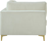 Julia Modular Corner Chair - Cozy Velvet Seating with Custom Gold & Chrome Legs for Modern Living Spaces