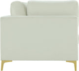 Julia Contemporary Modular Sofa - Soft Velvet Comfort with Customizable Gold & Chrome Legs