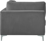 Julia Modular Corner Chair - Cozy Velvet Seating with Custom Gold & Chrome Legs for Modern Living Spaces