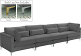 Julia Contemporary Modular Sofa - Soft Velvet Comfort with Customizable Gold & Chrome Legs