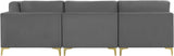 Julia Velvet Modular Sectional Sofa - Stylish, Customizable Comfort for Contemporary Living Spaces