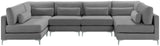 Julia Velvet Modular Sectional Sofa - Stylish, Customizable Comfort for Contemporary Living Spaces