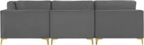 Julia Velvet Modular Sectional Sofa - Stylish, Customizable Comfort for Contemporary Living Spaces