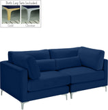 Julia Contemporary Modular Sofa - Soft Velvet Comfort with Customizable Gold & Chrome Legs