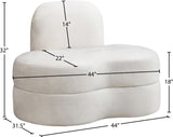 Mitzy Velvet Chair - Elegant Kidney-Shaped Design for Contemporary Spaces, Perfect for Relaxation