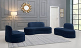 Mitzy Velvet Chair - Elegant Kidney-Shaped Design for Contemporary Spaces, Perfect for Relaxation