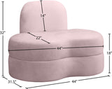 Mitzy Velvet Chair - Elegant Kidney-Shaped Design for Contemporary Spaces, Perfect for Relaxation