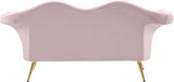 Lips Velvet Loveseat - Stunning Pouty Design with Gold Legs for a Luxurious Living Room Upgrade