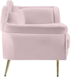 Lips Velvet Loveseat - Stunning Pouty Design with Gold Legs for a Luxurious Living Room Upgrade