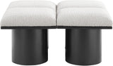 Pavilion - 4 Piece Modular Bench With Black Base