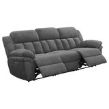 Bahrain Upholstered Power Sofa Charcoal