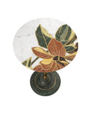 Roselle Stone Inlay Accent Table