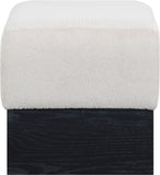 Havre - Ottoman / Stool With Black Base