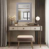 Stucco Vanity Mirror - Gray