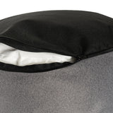 Qivuit Gray Tall Pouf
