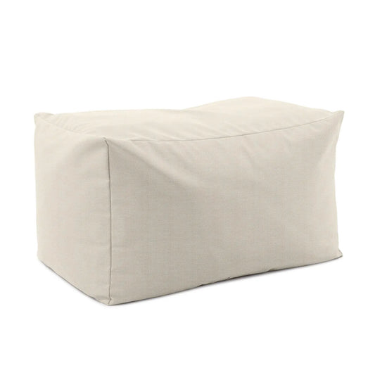 Outdoor Pouf Bench- Driftwood Natural