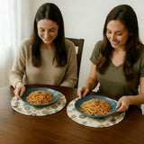 Green Kiwi Braided Cotton Placemat Set of 6