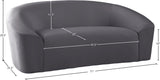 Riley Contemporary Loveseat in Soft Velvet - Modern Design for Stylish Living Rooms & Comfort