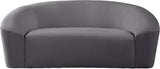 Riley Contemporary Loveseat in Soft Velvet - Modern Design for Stylish Living Rooms & Comfort