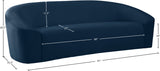 Riley Velvet Sofa - Modern Comfort with Sleek Design, Perfect for Living Rooms and Cozy Spaces